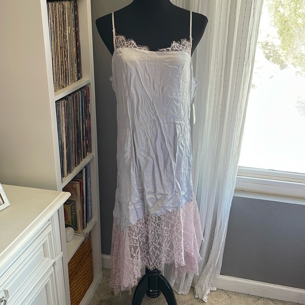 NWT Anthropologie Asymmetrical Slip Dress, 14